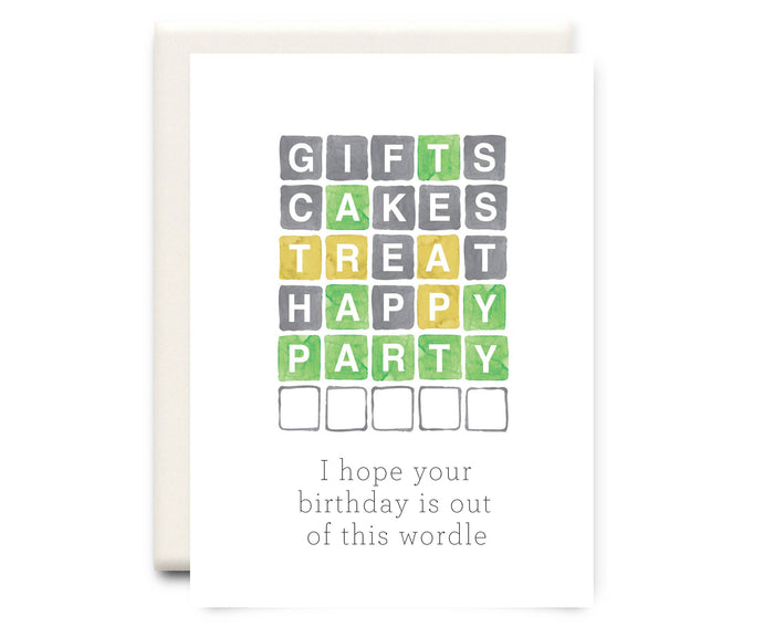 Out of this Wordle | Birthday Greeting Card