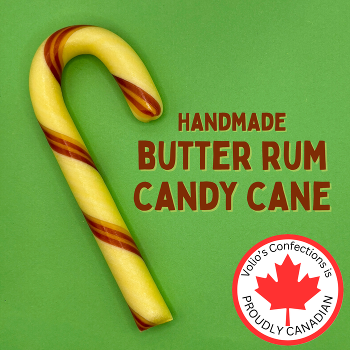 Butter Rum Jumbo Handmade Candy Cane