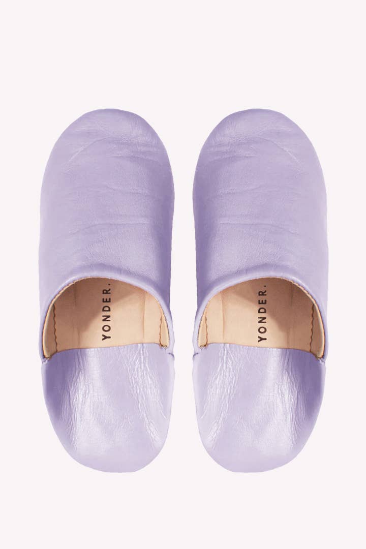 Leather Babouche Slippers | Palma: Xsmall
