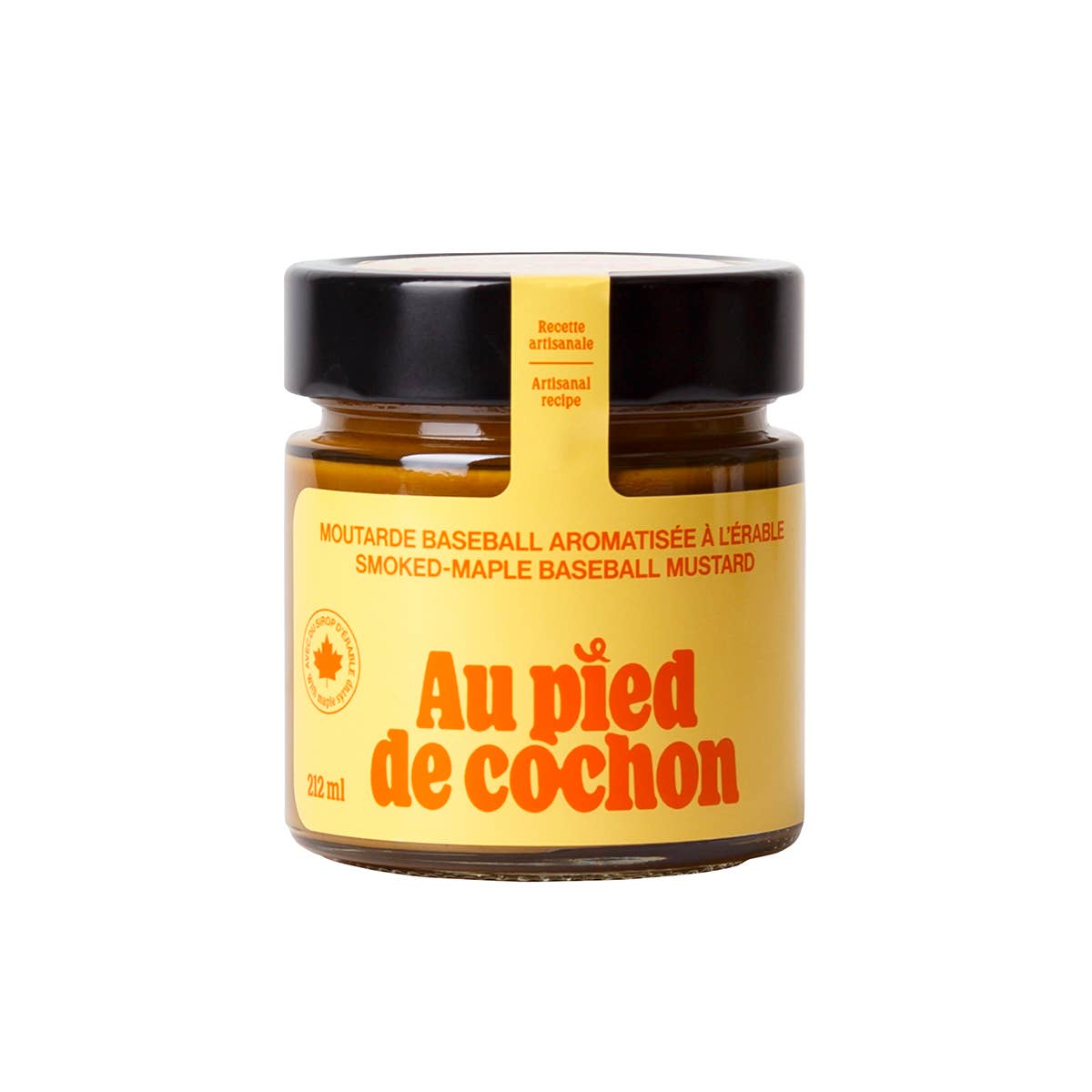 "Au pied de cochon" smoked maple baseball mustard