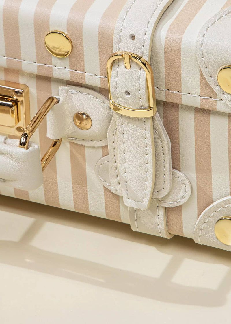 Vegan Leather Play Suitcase - Sable