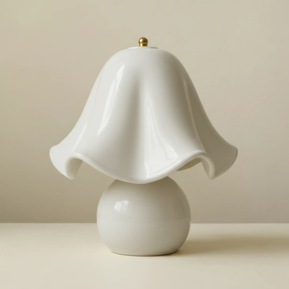 Canterbury Table Lamp: White