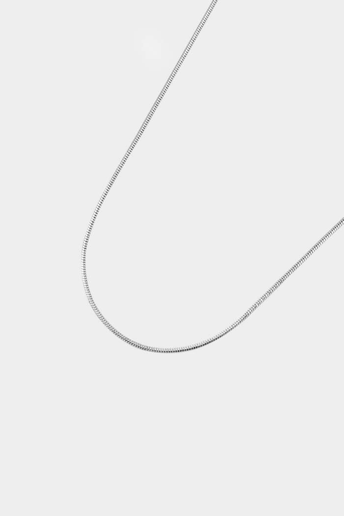 Slim Maya Necklace: Sterling Silver / 22"-24"