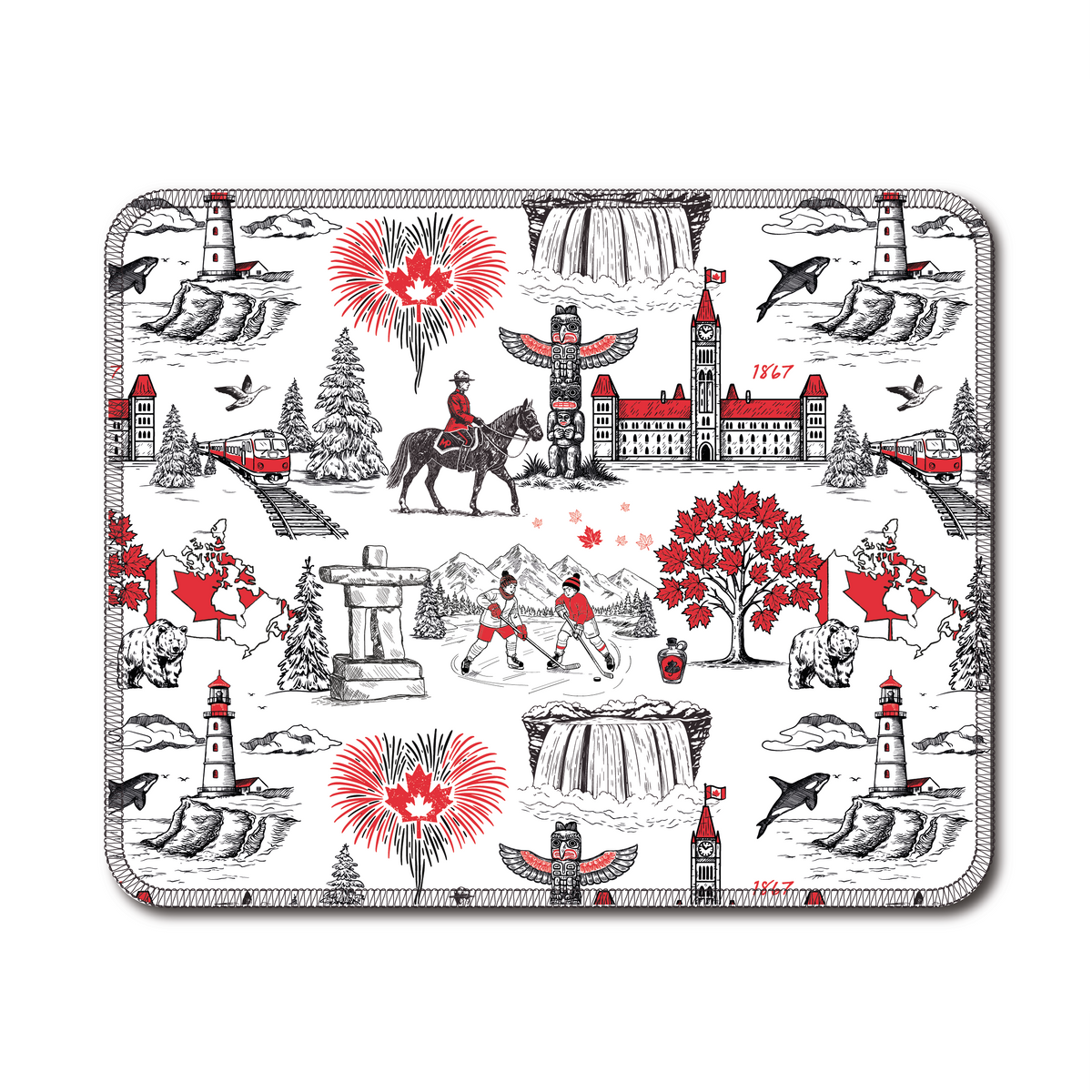 O So Canada Earthly Co Reusable Paper Towel 10/PK