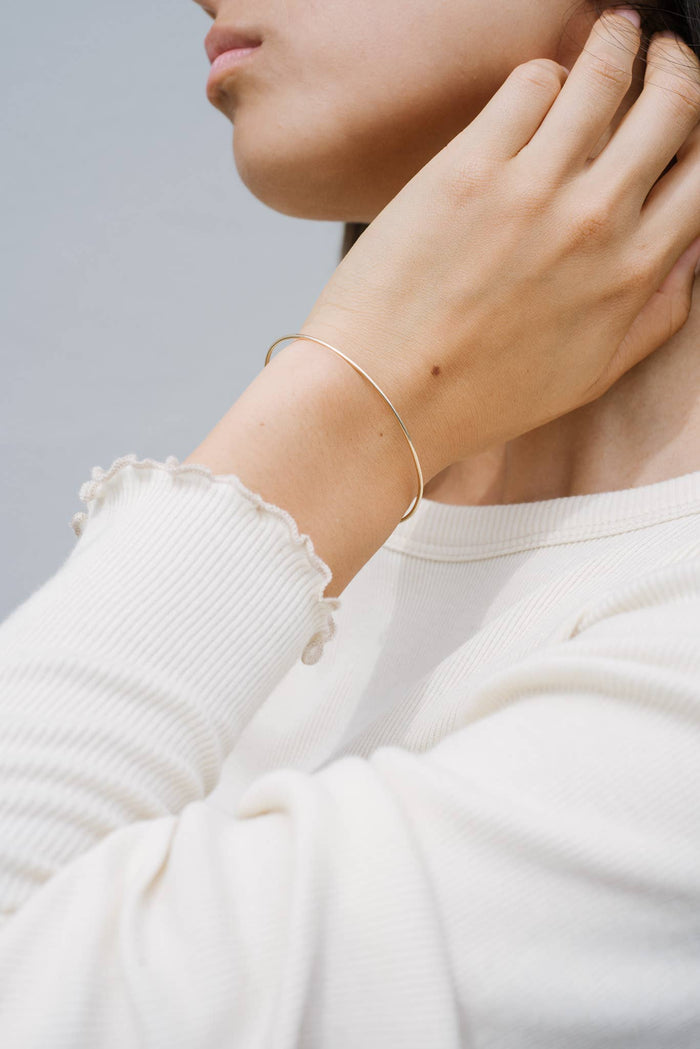 Thin Cuff: Sterling Silver