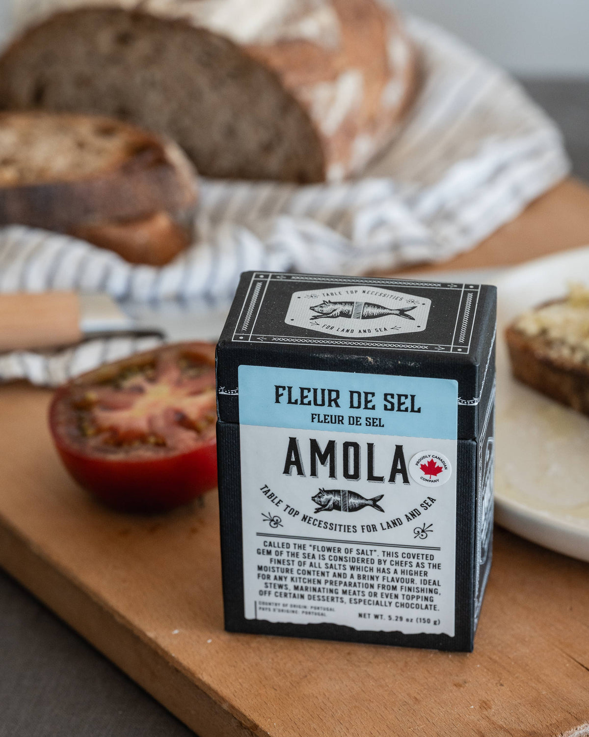 Amola Salts, Salt Fleur De Sel 150g/5oz