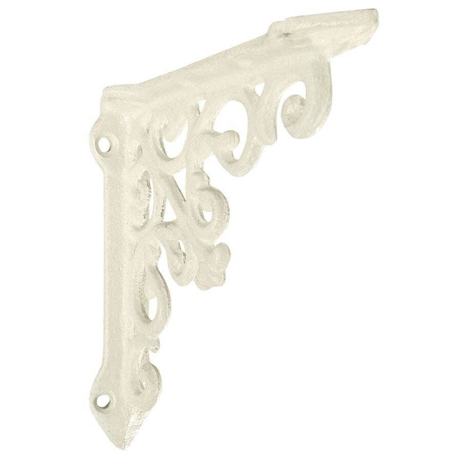 Small Victorian Shelf Bracket: White