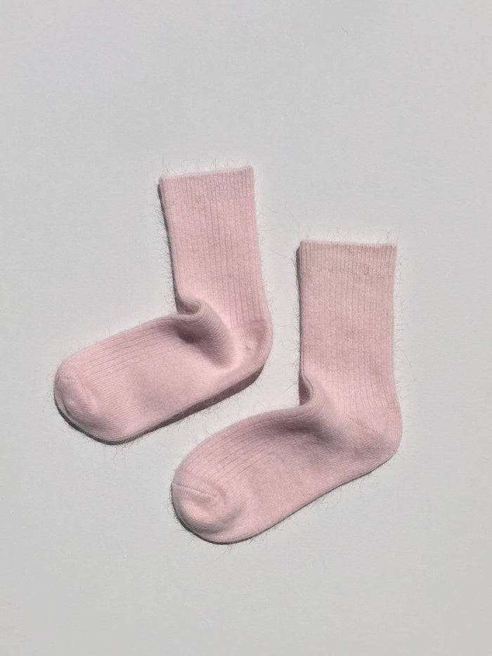 ANGORA WOOL SOCKS : Sakura Pink / Women’s 7.5 - 10.5, Men’s 7 - 11.5