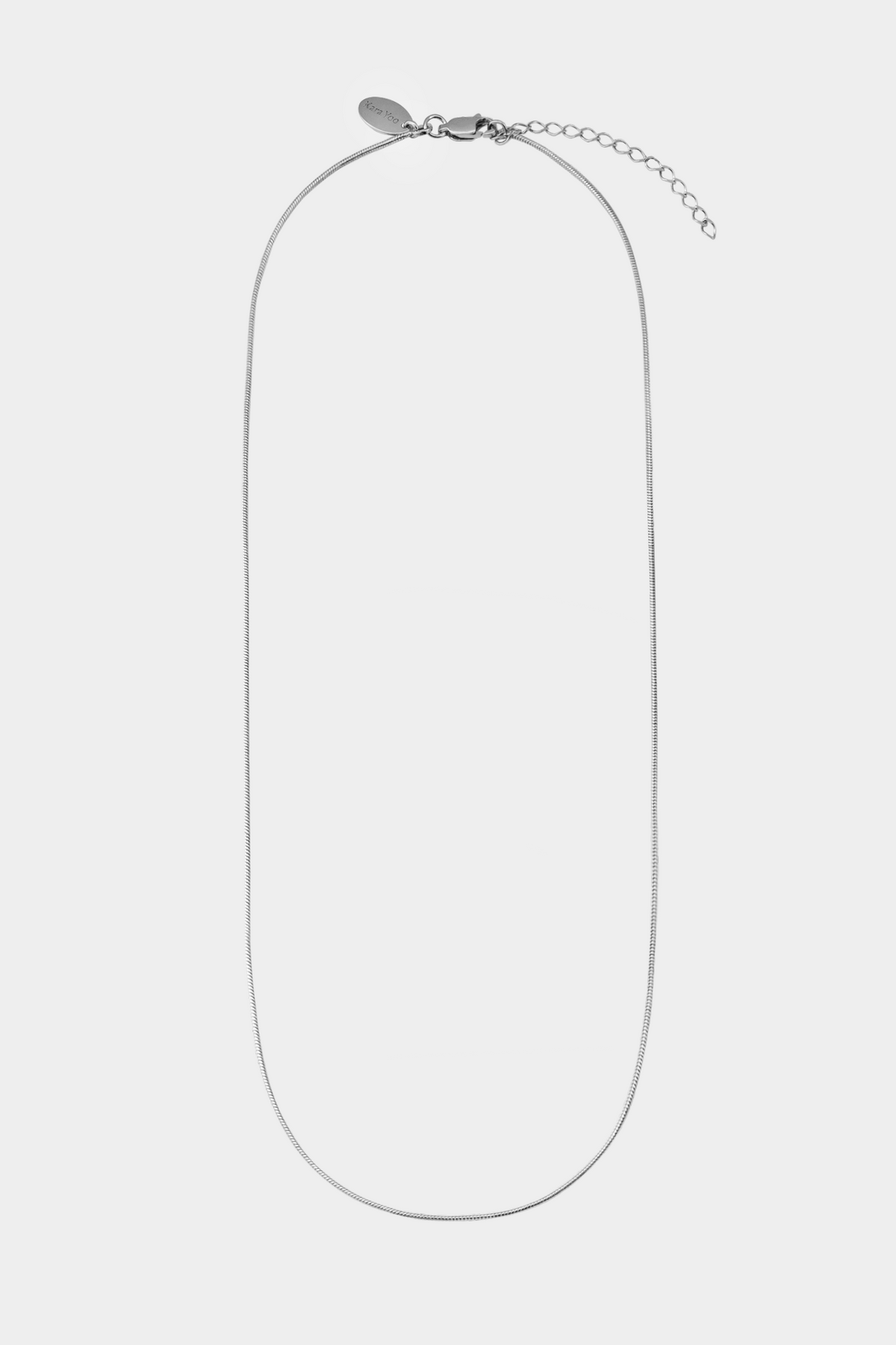 Slim Maya Necklace: Sterling Silver / 16"-18"