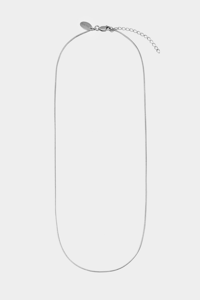 Slim Maya Necklace: Sterling Silver / 16"-18"