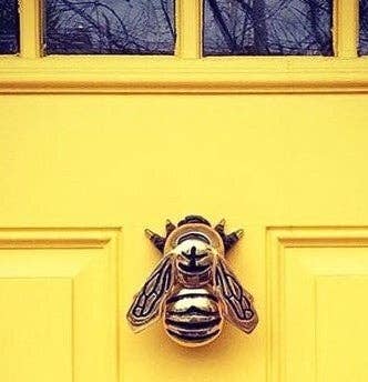 Bee Door Knocker, Cast Iron