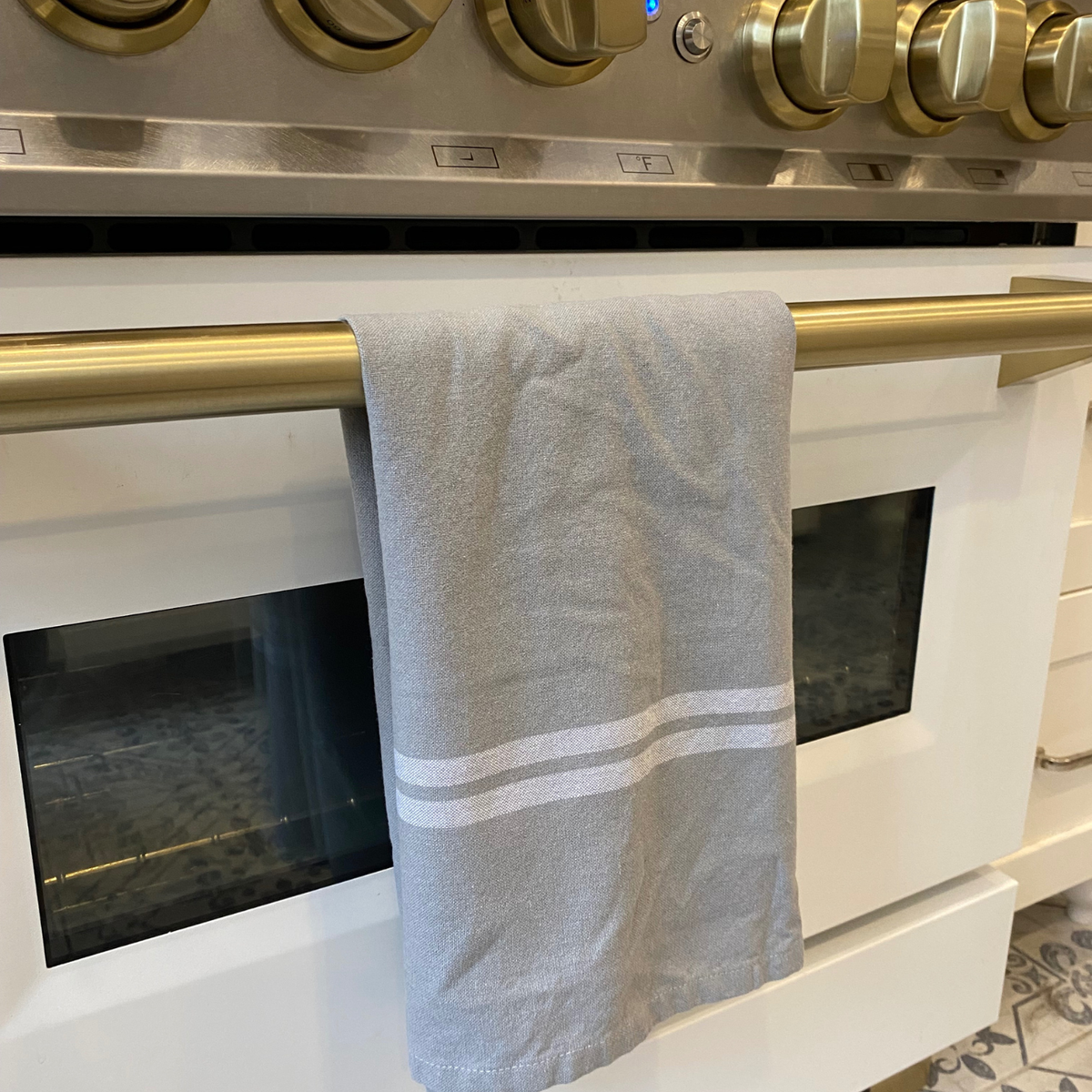 Recycled Cotton Tea Towel - Granite