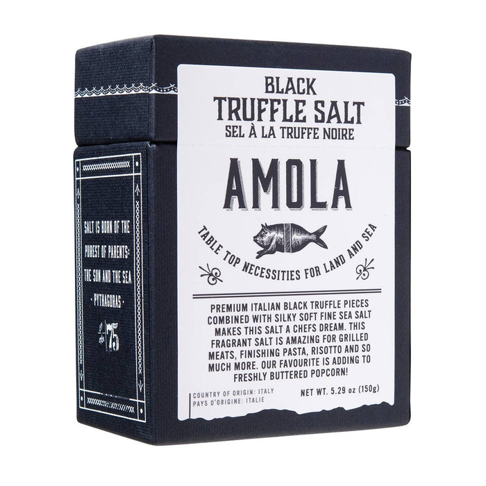 Amola Salts, Salt Black Truffle 100g/3.5oz
