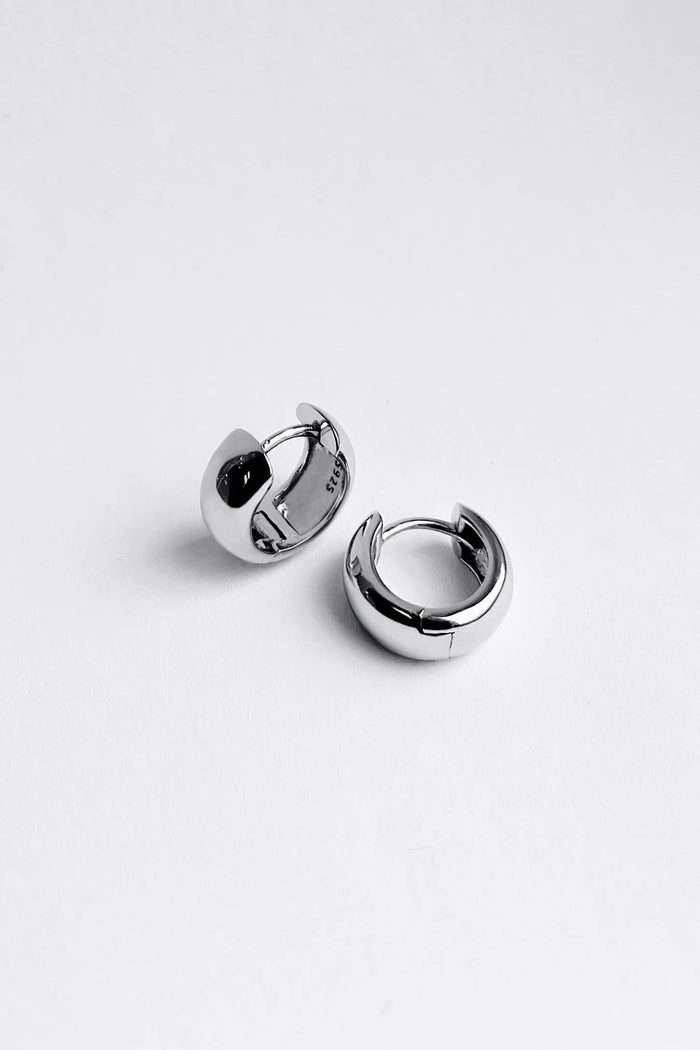 Jane Hoops: Sterling Silver