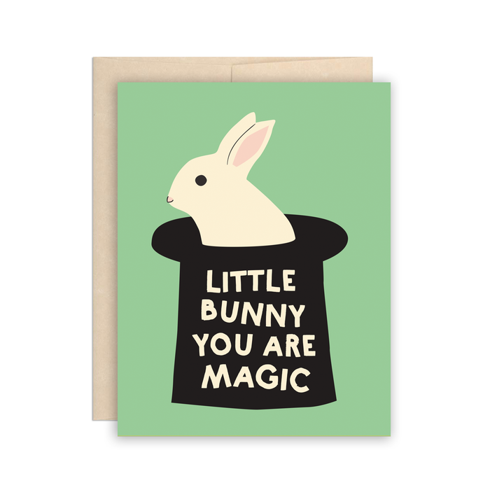 You Are Magic Bunny - New Baby Greeting Card