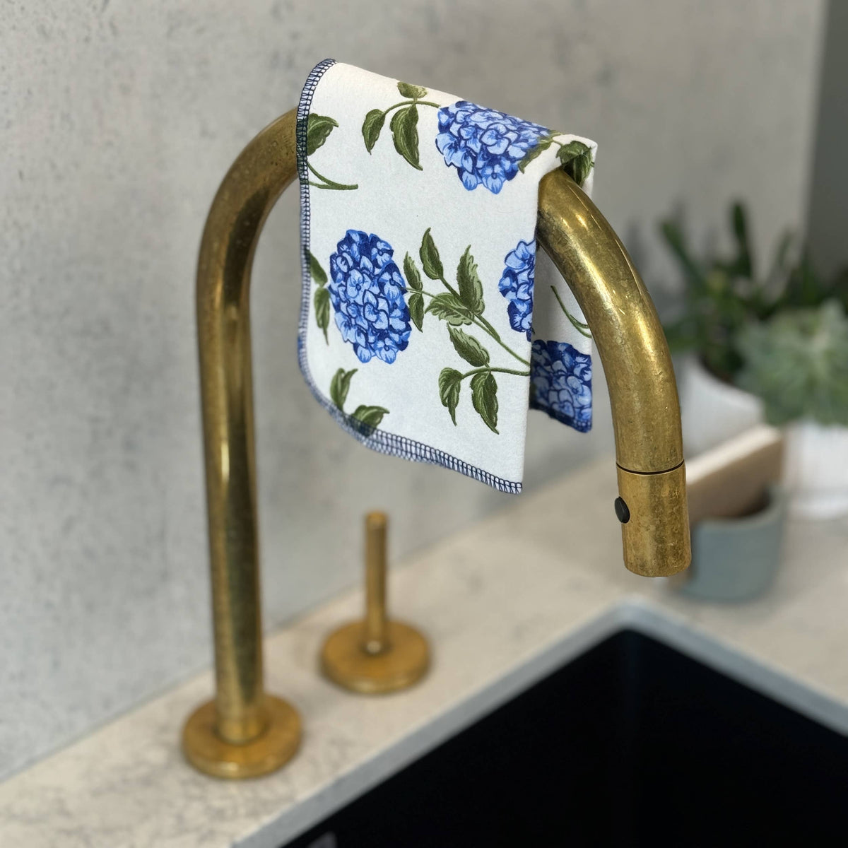 Blue Hydrangea Reusable Paper Towel 10/PK