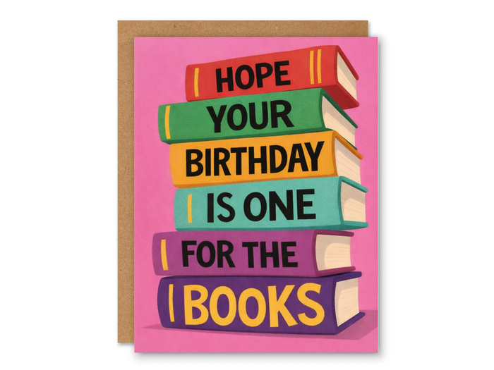 One for the Books Greeting Card