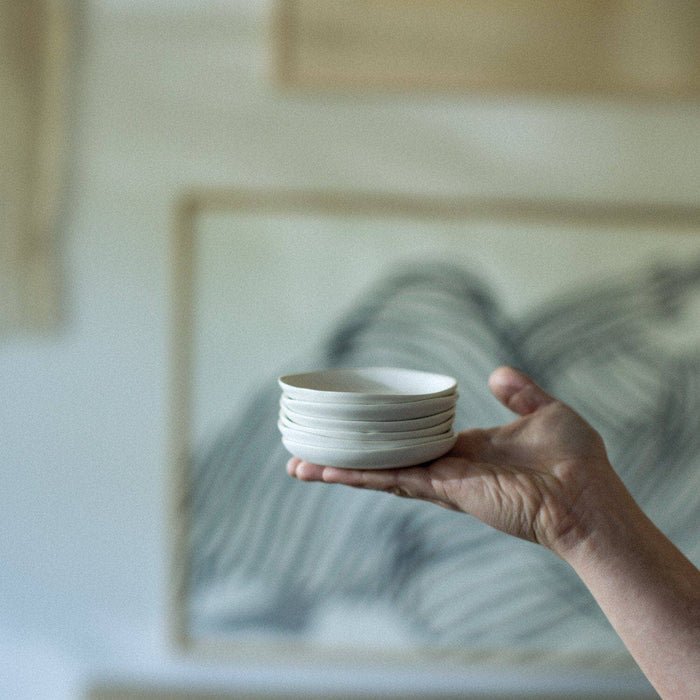 The Little Plates: Pearl White - Set of 4
