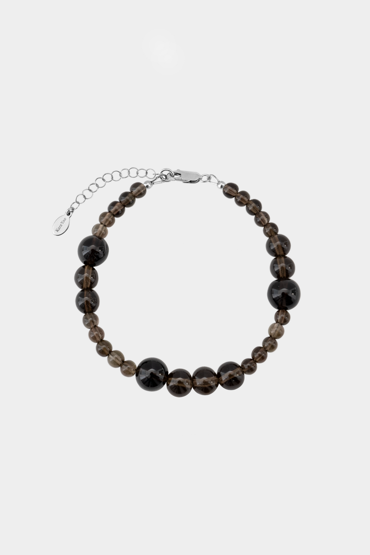 Avery Bracelet - Smoky Quartz: Sterling Silver