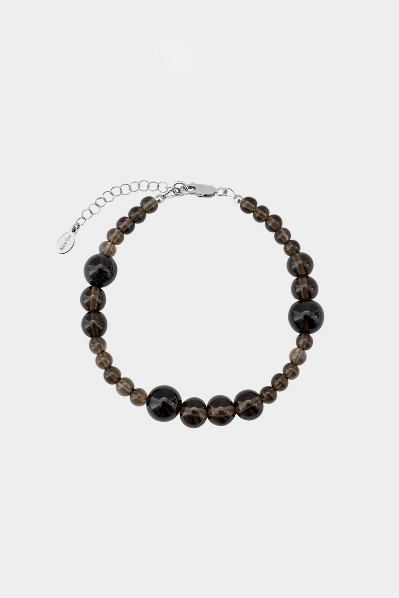 Avery Bracelet - Smoky Quartz: Sterling Silver