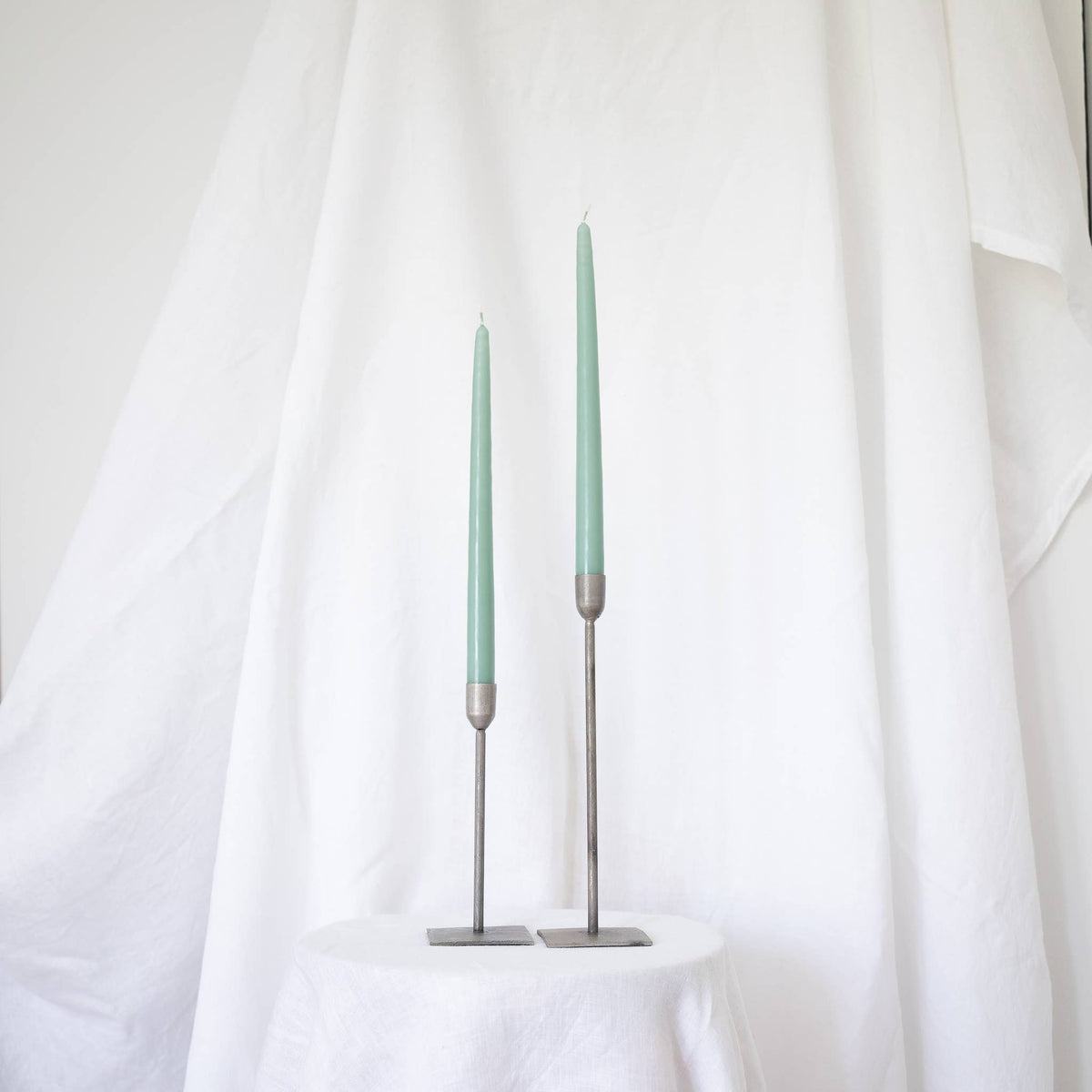 Sage Taper Candles - Pair