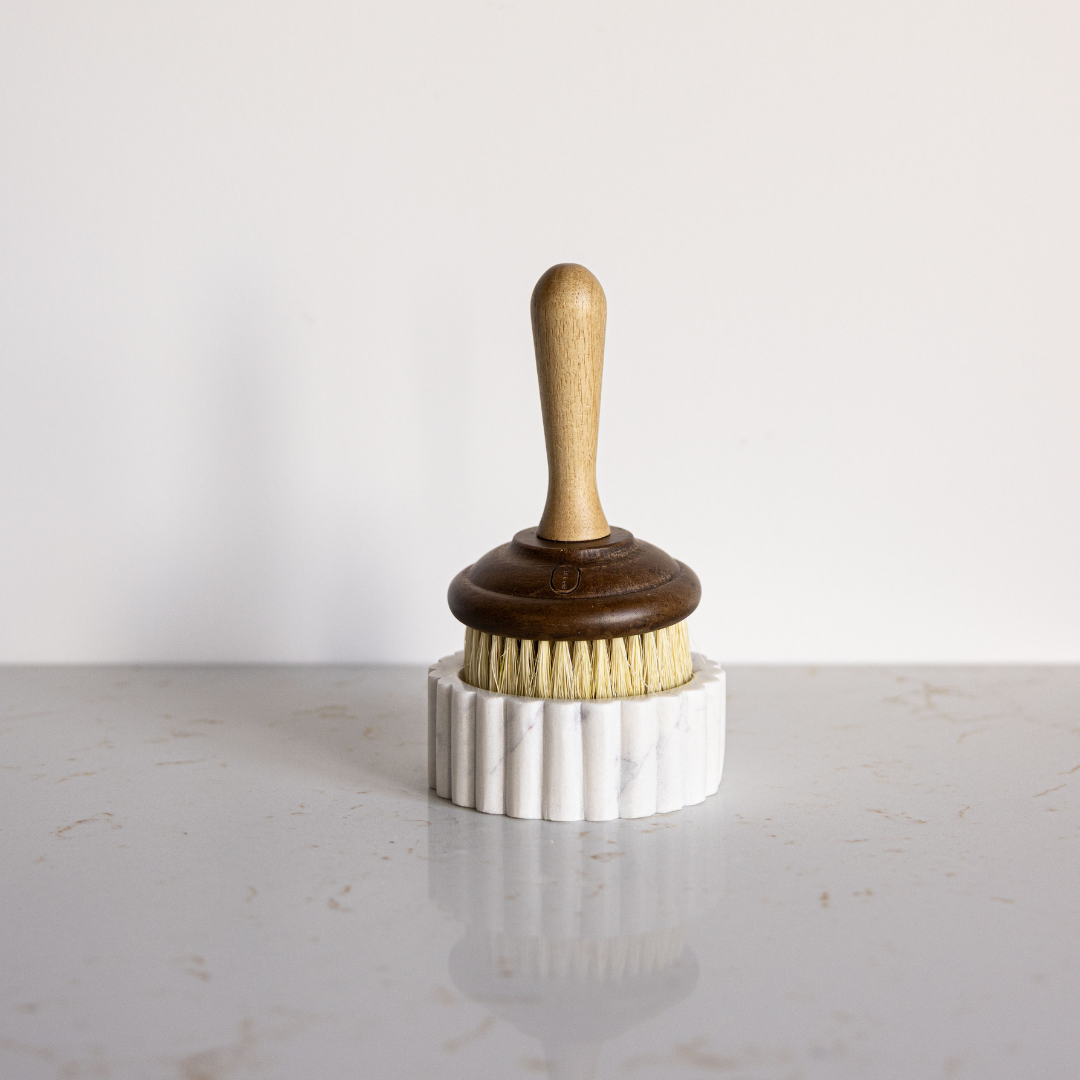 White Marble Fluted Soap Dish