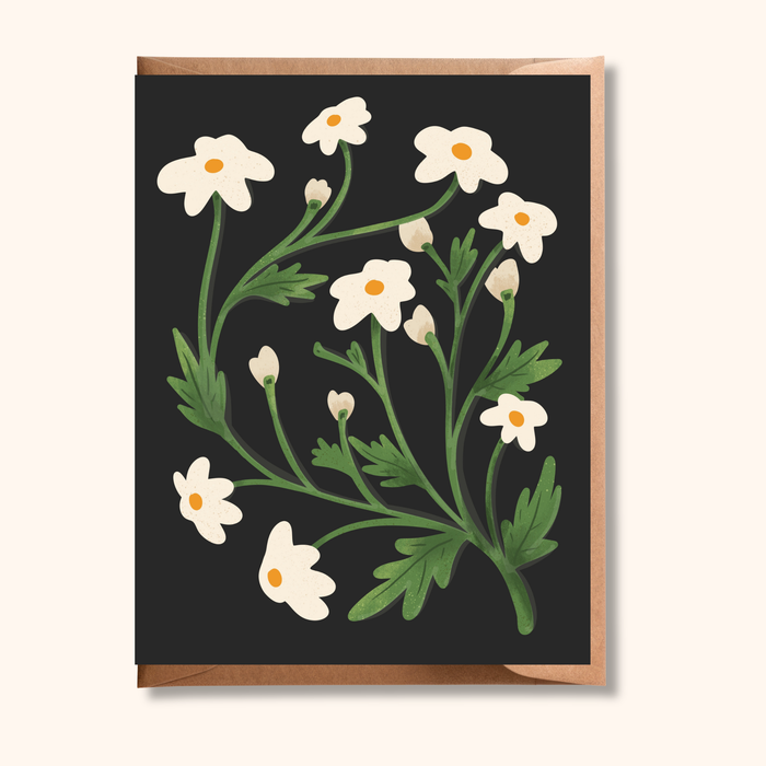 White Flower Everyday Card