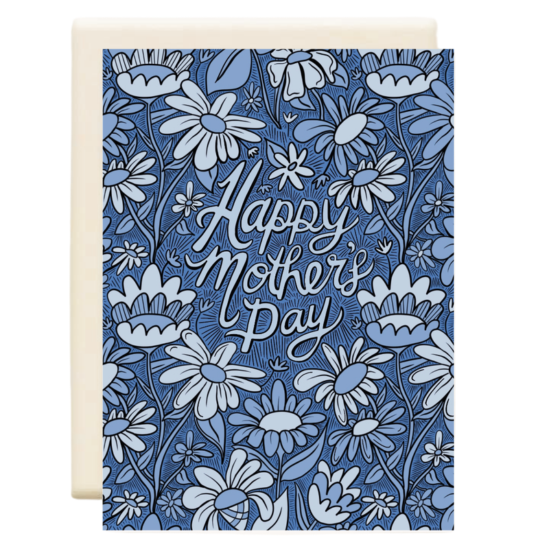 Happy Mother's Day- Blue Floral