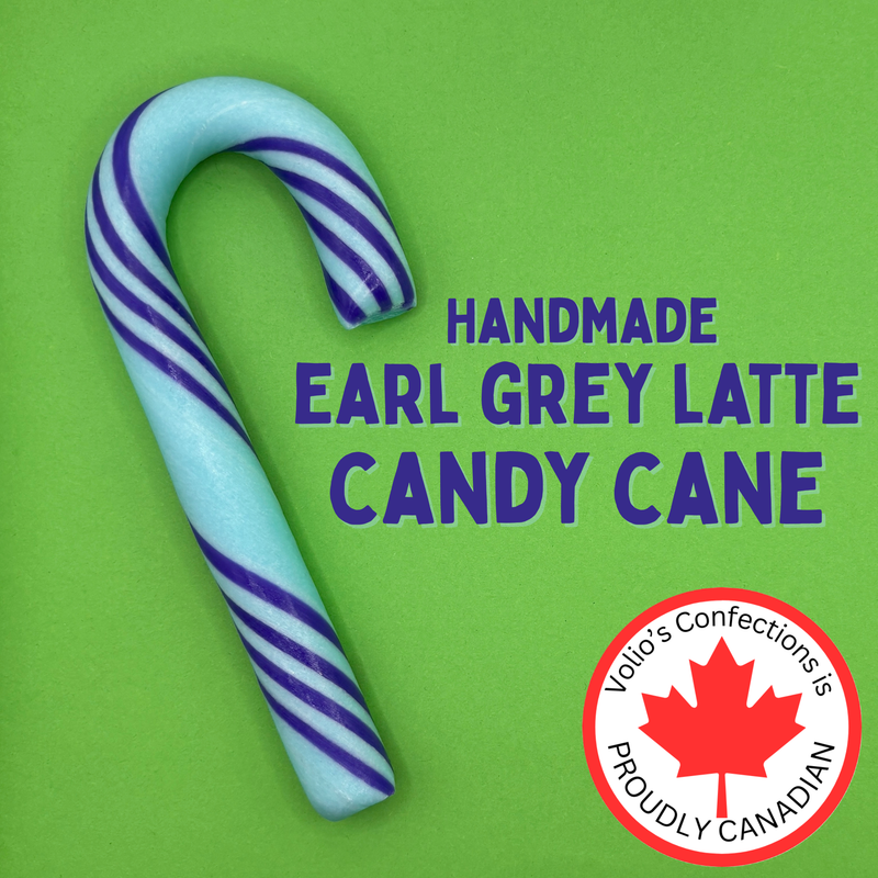 Earl Grey Latte Jumbo Handmade Candy Cane
