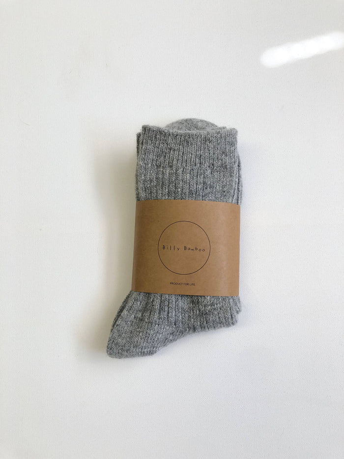 ICELAND WOOL SOCKS - Gray mélange