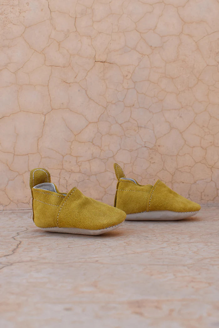 Mustard Baby Slippers - S